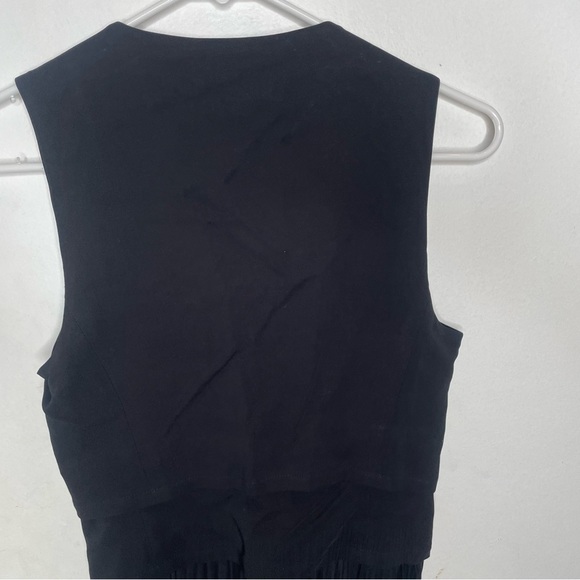 A.L.C. SLEEVELESS DRESS ETTA BLACK PLEATED - Picture 13 of 13